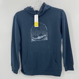 New THREADS 4 THOUGHT Graphic Lightweight Hoodie Kids 10 Stitch Fix Blue